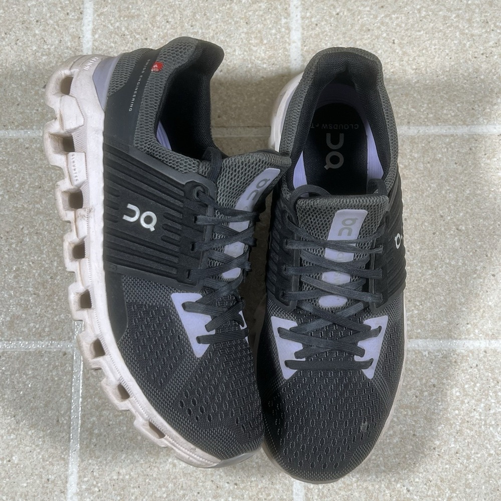 On Cloudswift Magnet Lavender US/8.5 EU/40 Black Gray Helion CloudTec Running